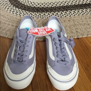 Vans purple tie up